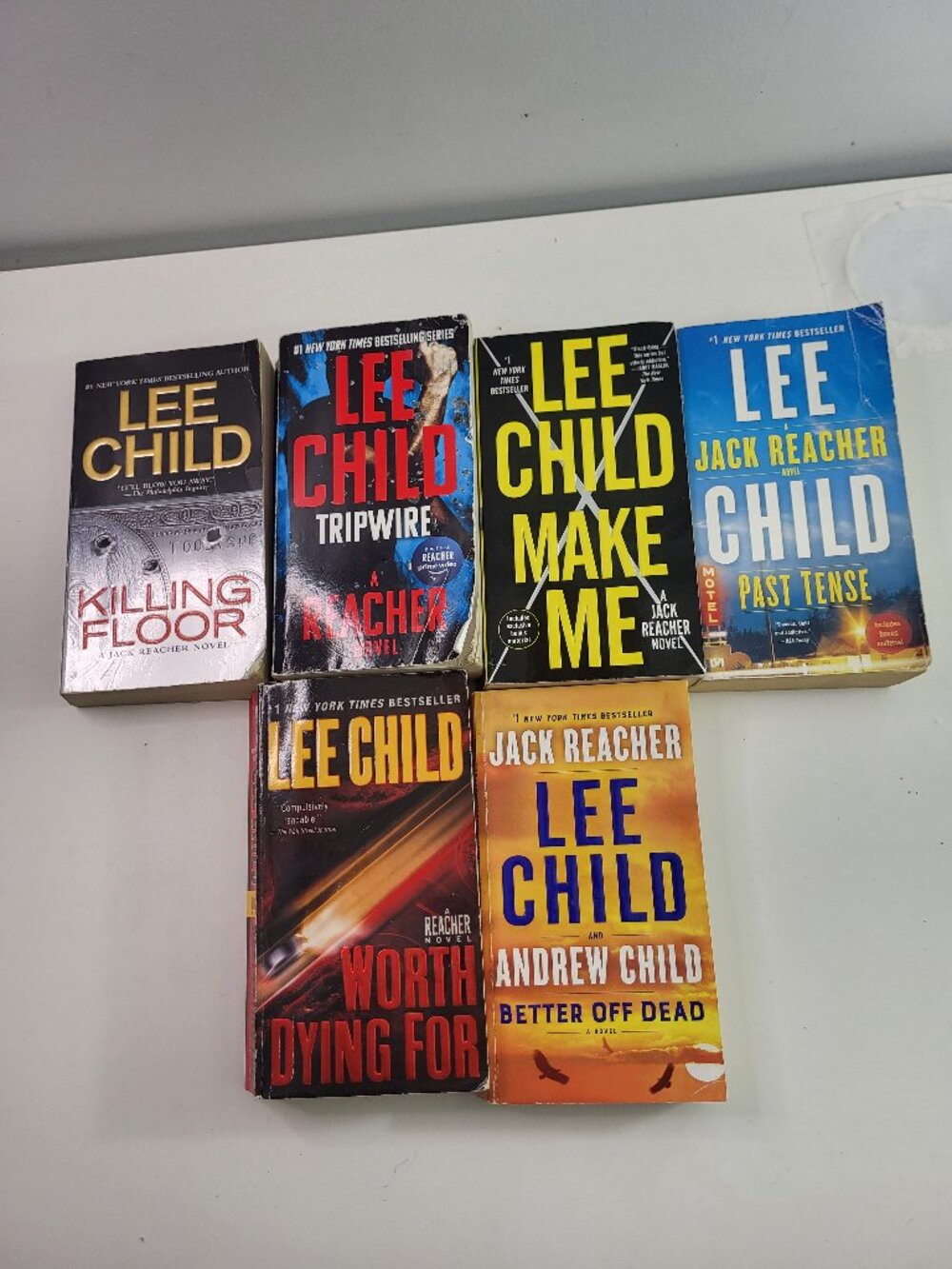 Lee Child Jack Reacher Book Lot of 6 Thriller Paperbacks